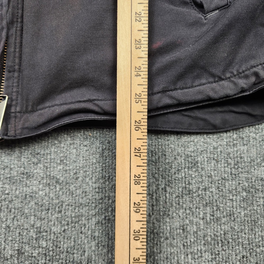 Carhartt Mens Quick Duck Jefferson Traditional Jacket Black Hooded BLK M - Picture 3 of 15